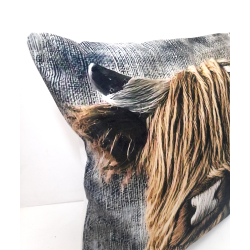 Poduszka Dekoracyjna Krowa Byk 3D 45x45 Kolor